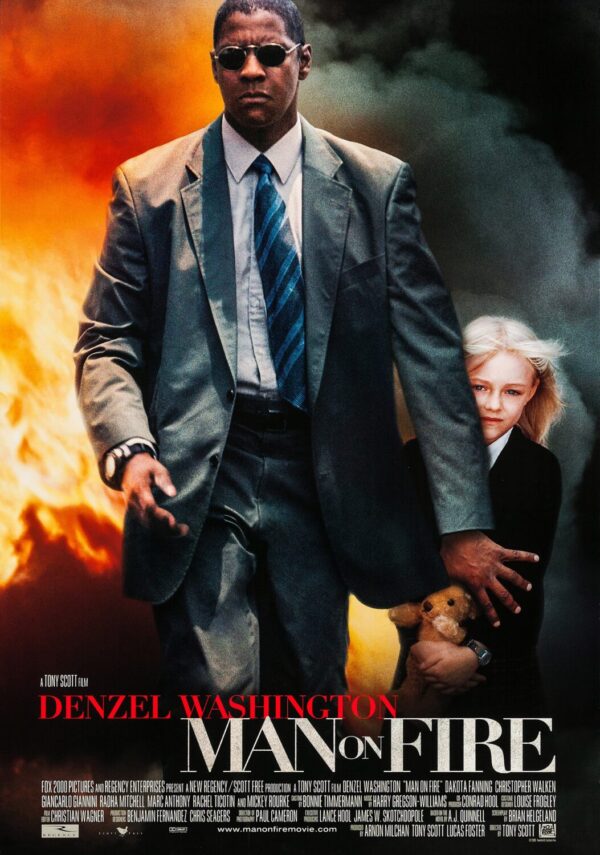 Man on Fire Movie Poster - Classic 00's Vintage Poster Print