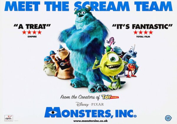 Monsters, Inc.Movie Poster - Classic 00's Vintage Poster