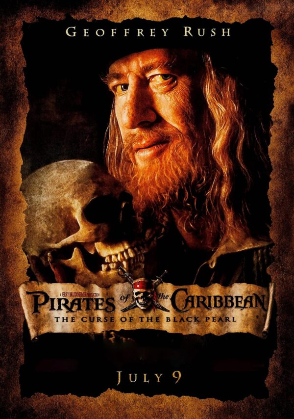 Pirates of the Caribbean- The Curse Of The Black Pearl Movie Poster - Classic 00's Vintage Poster Print