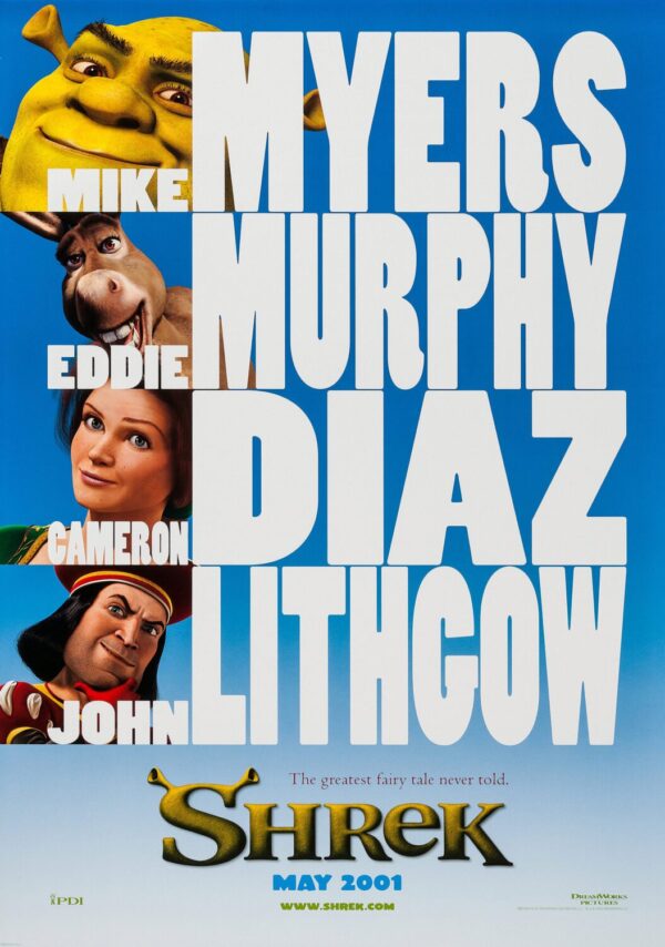 Shrek Movie Poster - Classic 00's Vintage Poster Print