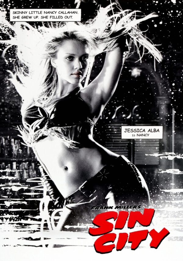Sin City - Nancy Callahan Movie Poster - Classic 00's Vintage Poster Print