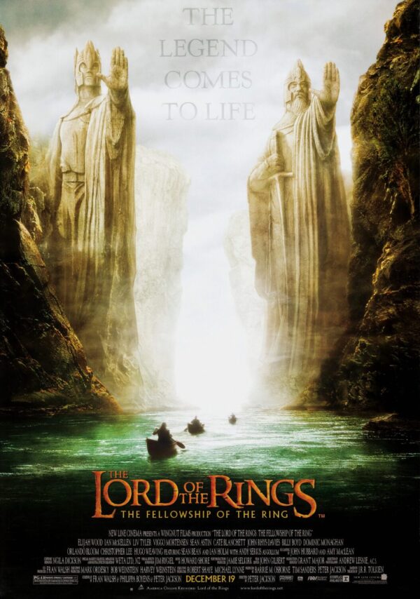 The Lord of the Rings- The Fellowship of the Ring Movie Poster - Classic 00's Vintage Poster Print