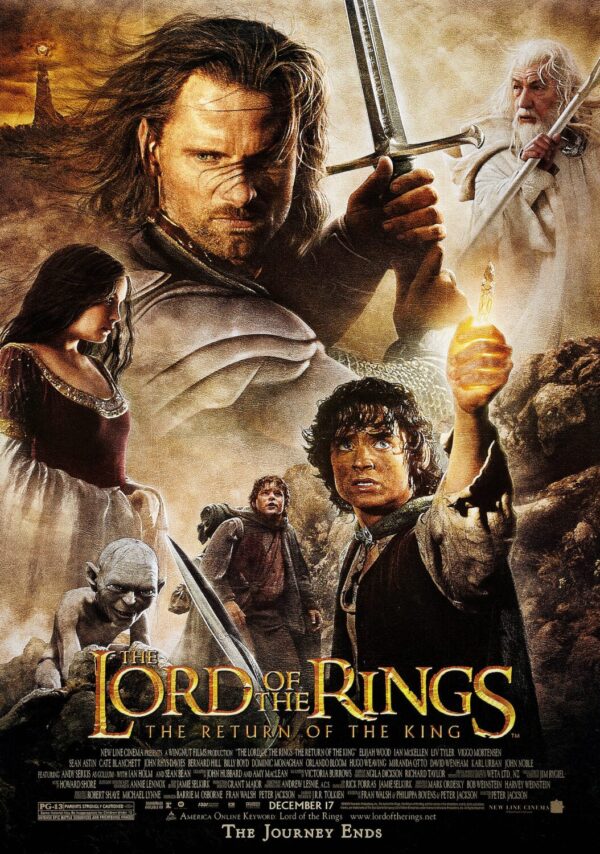 The Lord of the Rings- The Return of the King Movie Poster - Classic 00's Vintage Poster Print
