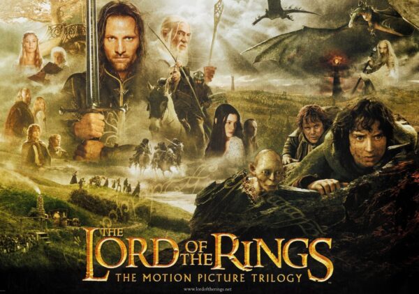 Lord of the Rings - The Trilogy Movie Poster - Classic 00's Vintage Poster