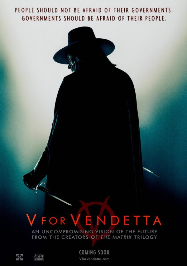 V for Vendetta Movie Poster - Classic 00's Vintage Poster