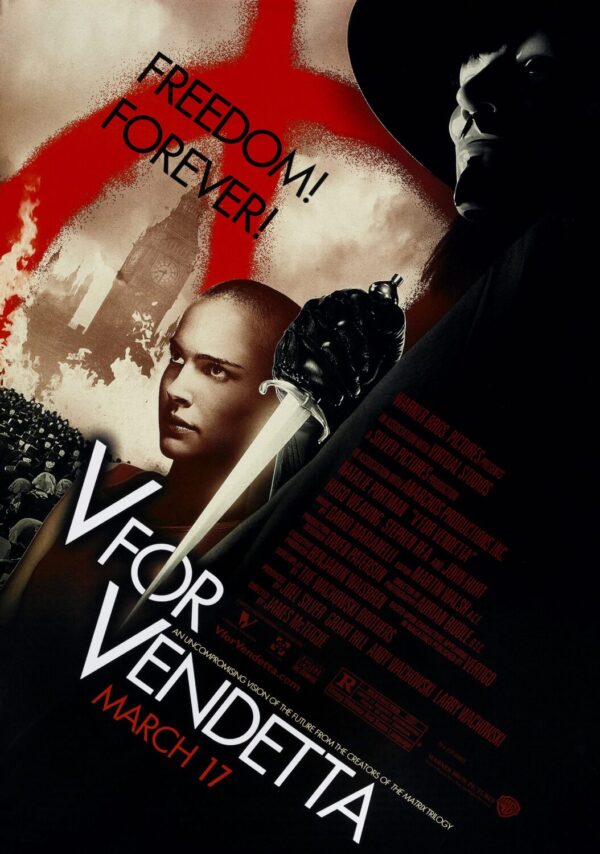 V for Vendetta Movie Poster - Classic 00's Vintage Poster