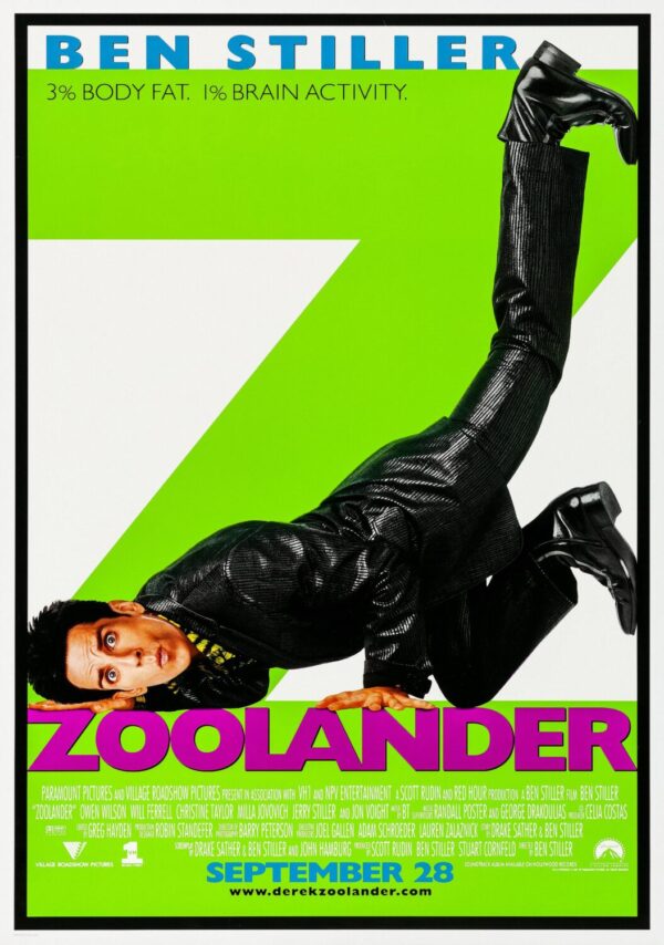 Zoolander Movie Poster - Classic 00's Vintage Poster