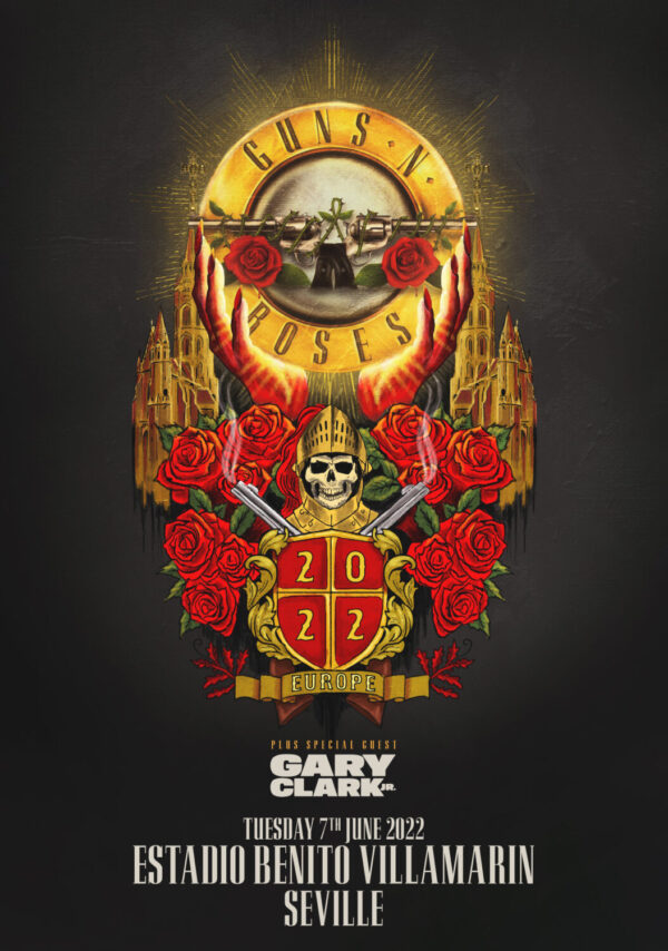 GUNS N’ ROSES European 2022 Tour: SEVILLE Estadio Benito Villamarín Poster Print