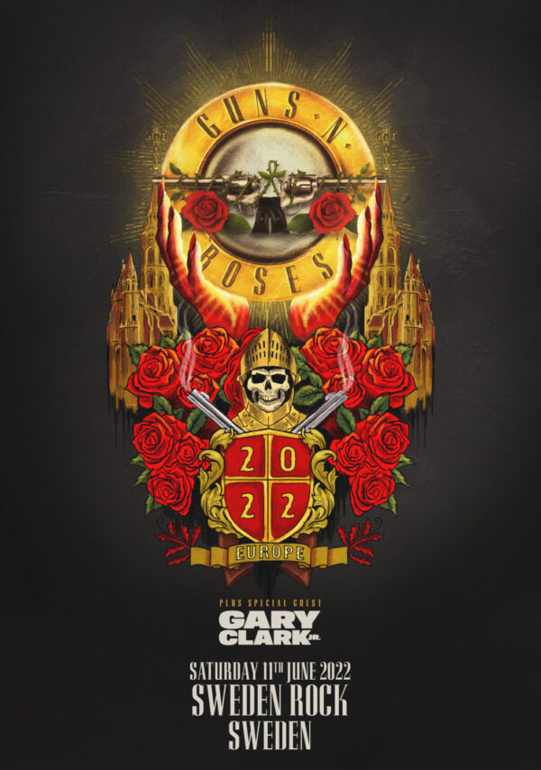 GUNS N’ ROSES European 2022 Tour: SWEDEN Norje Havsbad Poster Print