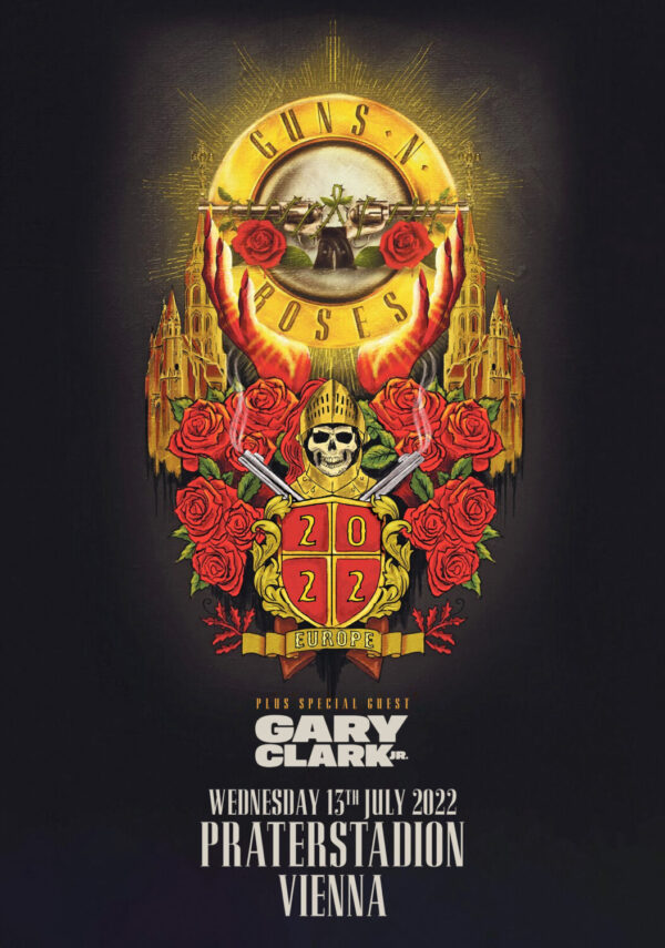 GUNS N’ ROSES European 2022 Tour: VIENNA Praterstadion Poster Print