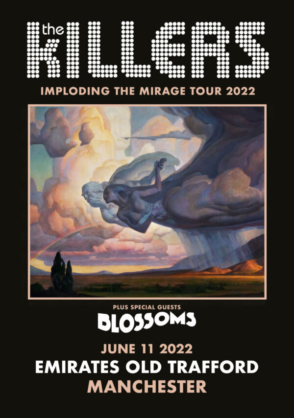 THE KILLERS Imploding The Mirage 2022 Tour: MANCHESTER Emirates Old Trafford 11/06 Poster