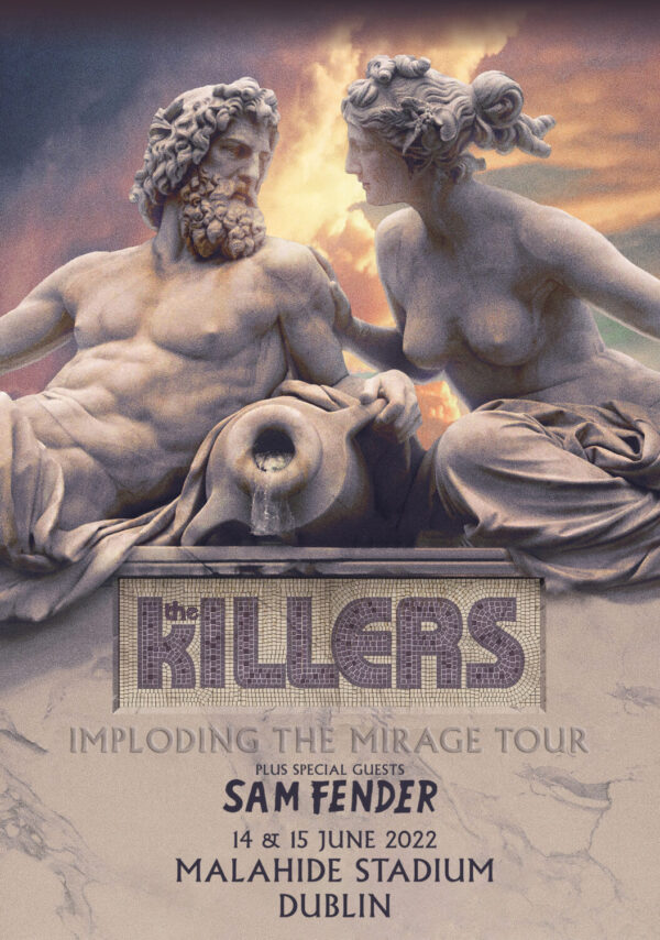 THE KILLERS Imploding The Mirage 2022 Tour: DUBLIN Malahide Castle 14 & 15/06 Poster