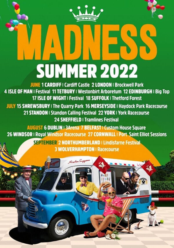MADNESS Summer 2022 UK Tour Poster