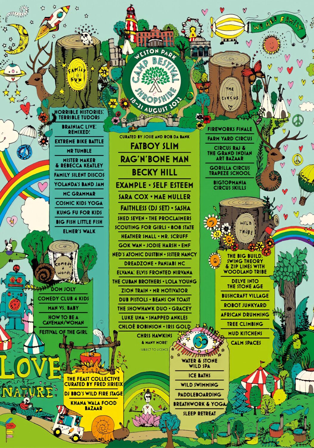 CAMP BESTIVAL 2022 Weston Park 1821 August Poster