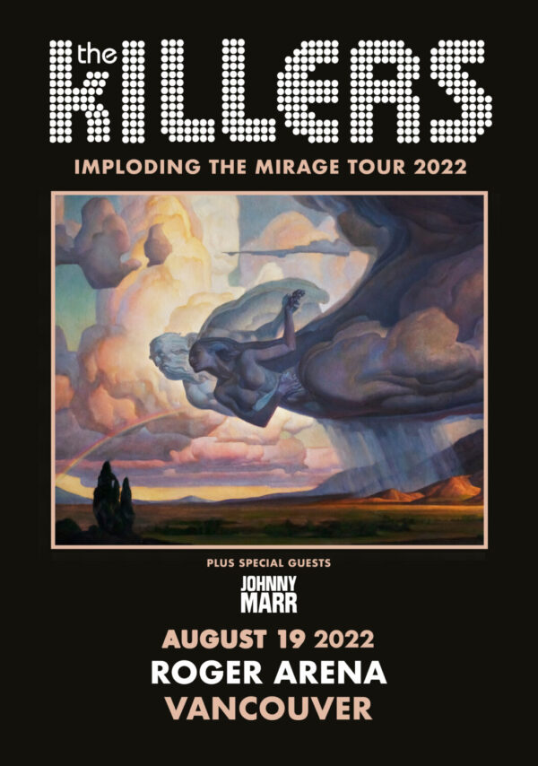THE KILLERS Imploding The Mirage 2022 Tour: VANCOUVER Roger Arena 19/08 Poster