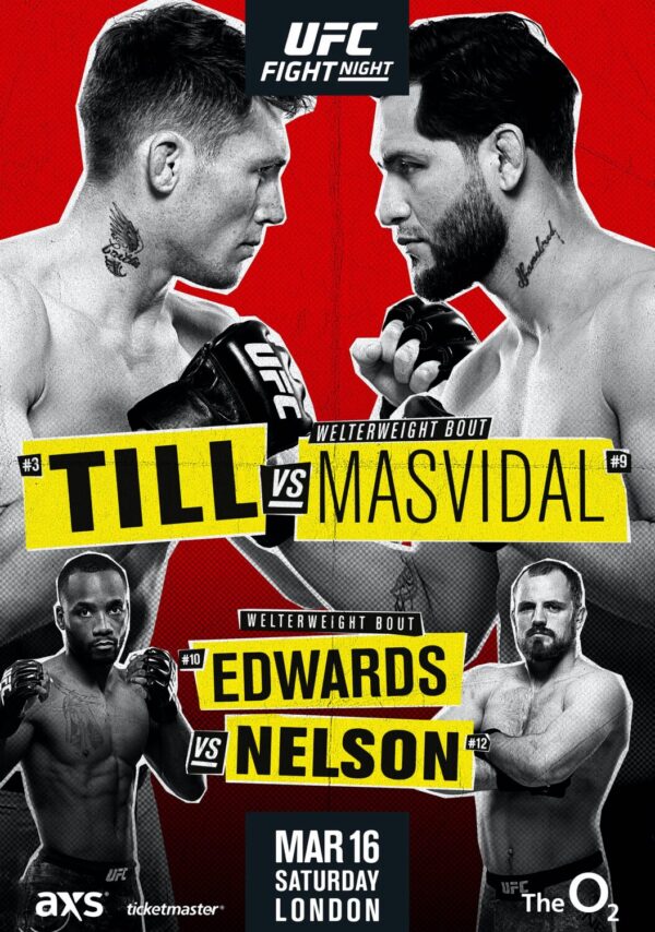 UFC Fight Night: Till vs. Masvidal 16th March 2022 July Poster