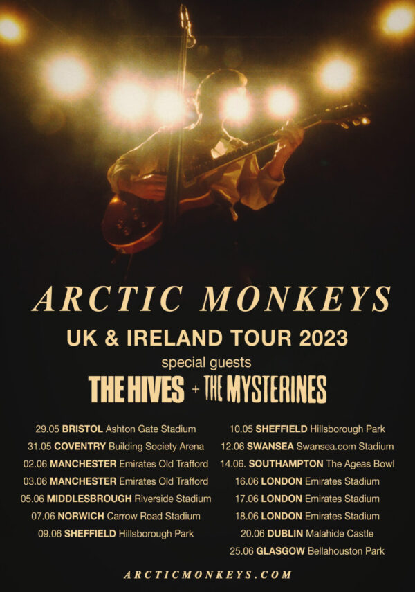 ARCTIC MONKEYS The Car 2023 UK & Ireland Tour Poster