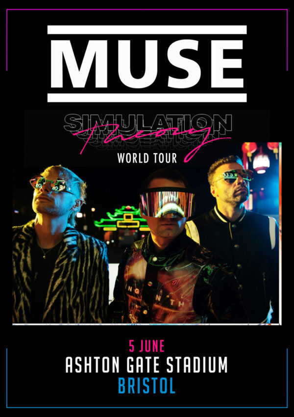 MUSE Simulation Theory 2019 World Tour: US Canada UK BRISTOL Ashton Gate Stadium Poster Print