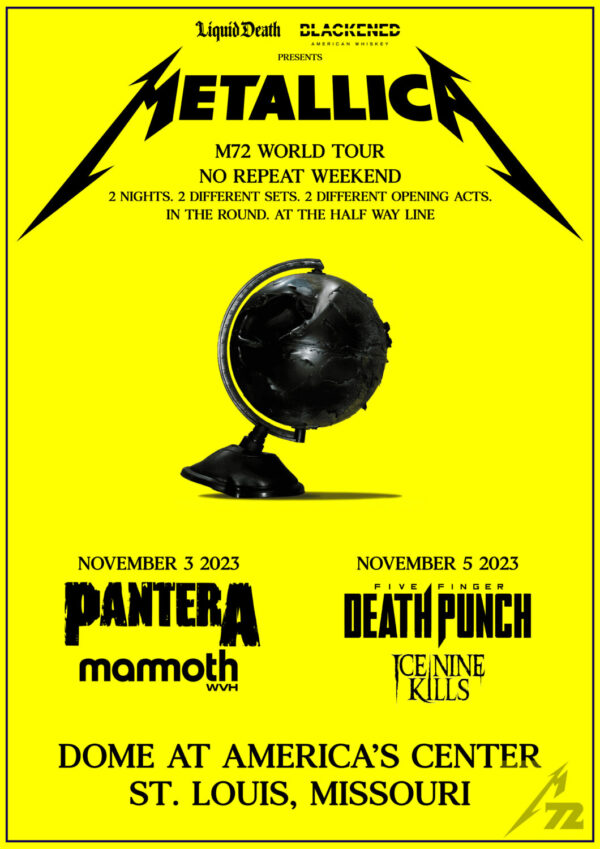 METALLICA 2023/2024 M72 World Tour T LOUIS Poster