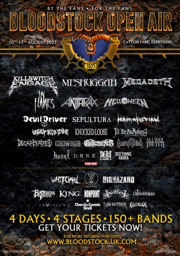 BLOODSTOCK OPEN AIR 2023 - Catton Park Poster