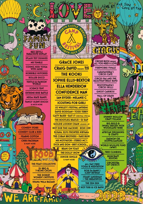 CAMP BESTIVAL 2023 Weston Park 27-30 July Poster