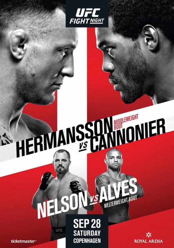 UFC Fight Night 160; Hermansson vs. Cannonier Poster Print