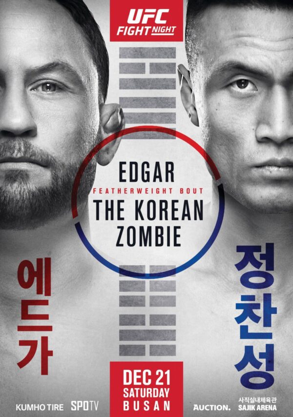 UFC Fight Night 165: Edgar vs. The Korean Zombie Poster