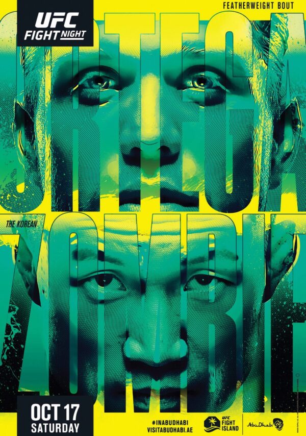UFC Fight Night 180; Ortega vs. The Korean Zombie Poster Print