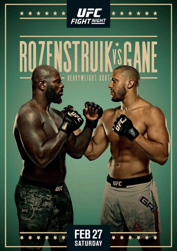 UFC Fight Night 189; Rozestruik vs. Gane Poster Print