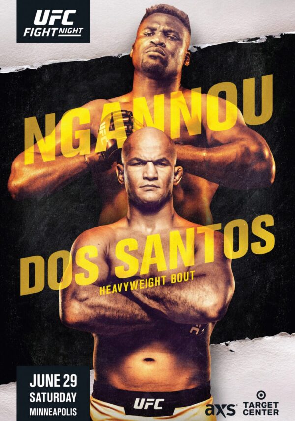 UFC Fight Night; Ngannou vs. dos Santos Poster