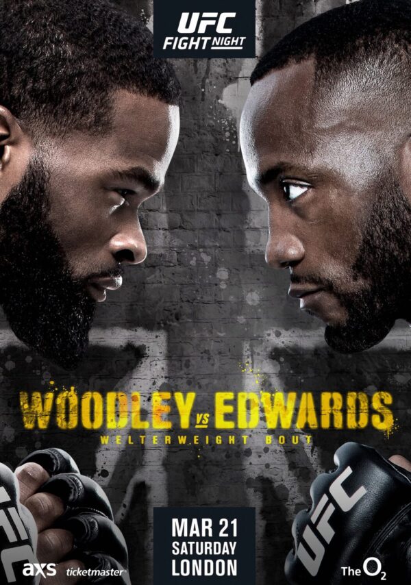 UFC Fight Night; Woodley vs. Edwards Poster Print