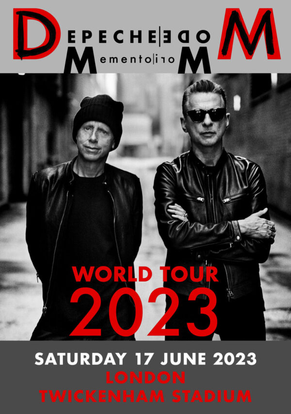 DEPECHE MODE Memento Mori 2023 Tour: London Twickenham Stadium Poster