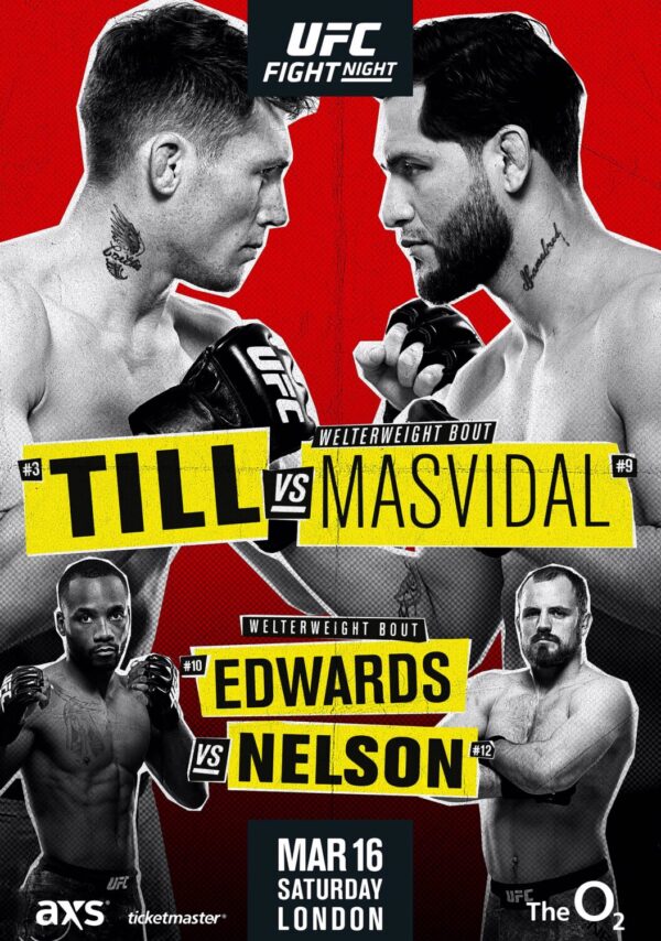 UFC Fight Night 147; Till vs. Masvidal Poster Print