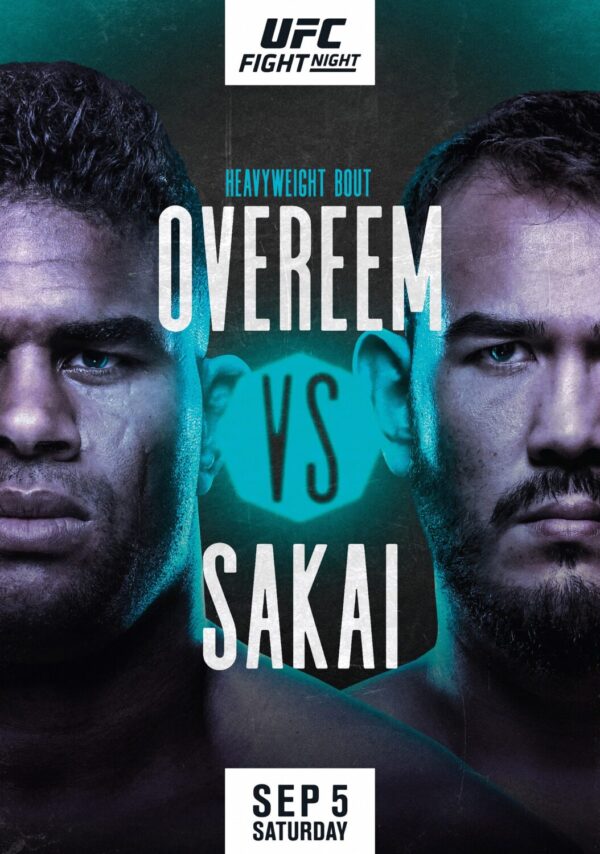 UFC Fight Night 176; Overeem vs. Sakai Poster
