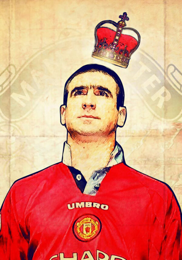 ERIC CANTONA - Manchester United Legend Footballer Poster