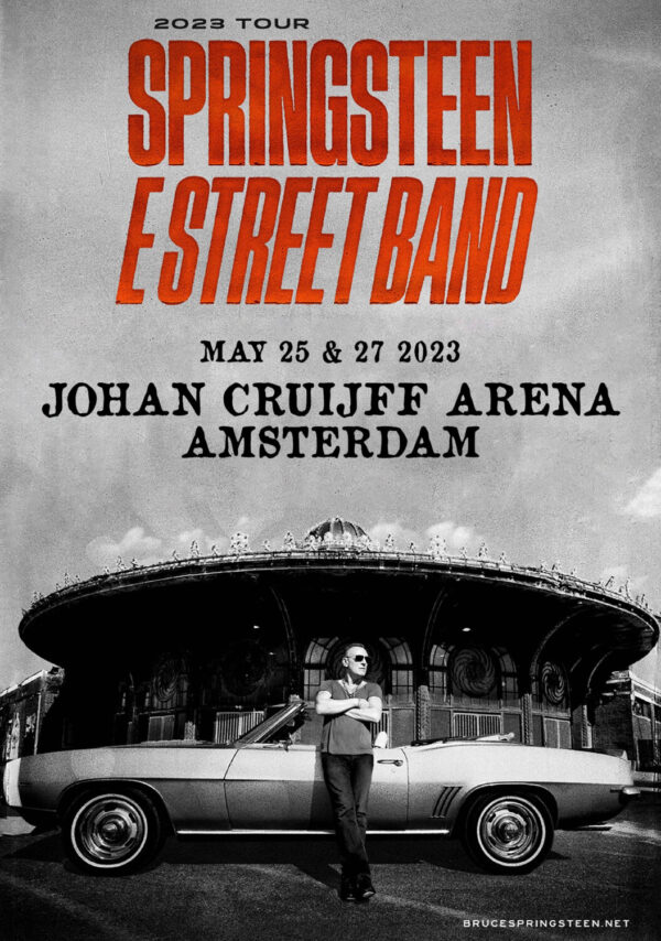 BRUCE SPRINGSTEEN & E Street Band 2023 World Tour: Amsterdam, Netherlands - Johan Cruijff Arena Poster Print