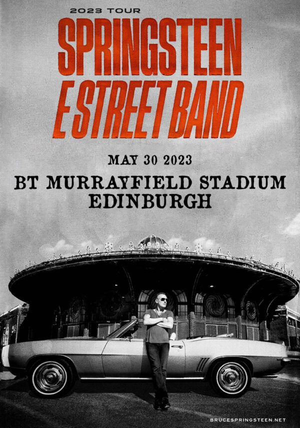 BRUCE SPRINGSTEEN & E Street Band 2023 World Tour: Edinburgh, Scotland - BT Murrayfield Stadium Poster Print