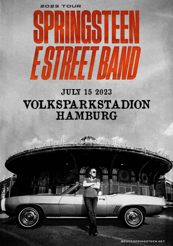 BRUCE SPRINGSTEEN & E Street Band 2023 World Tour: Hamburg, Germany - Volksparkstadion Poster Print