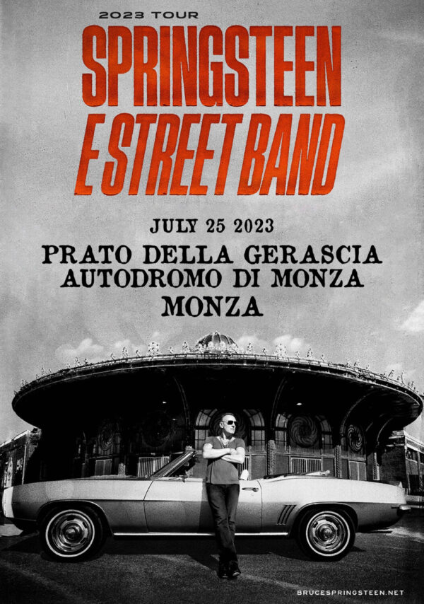 BRUCE SPRINGSTEEN & E Street Band 2023 World Tour: Monza, Italy - Prato della Gerascia, Autodromo di Monza Poster Print