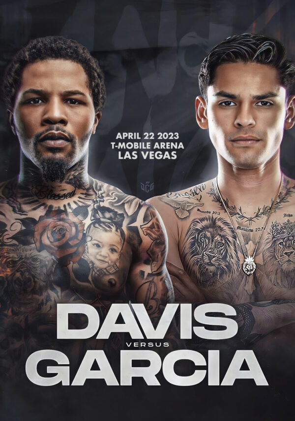 GERVONTA TANK DAVIS vs. RYAN GARCIA Fight 2023 Poster Print