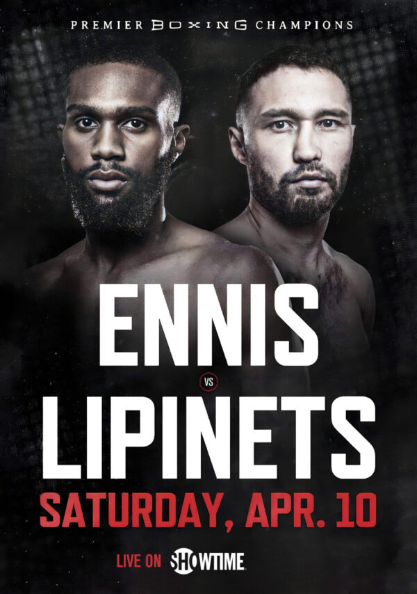 JARON ENNIS vs. SERGEY LIPINETS Fight 2022 Poster Print