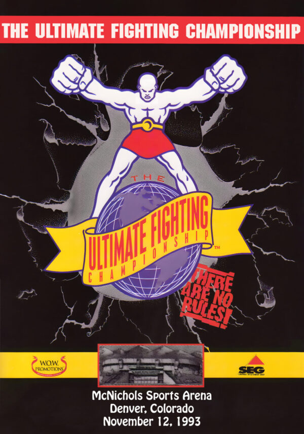 UFC 1: The Beginning Poster - Royce Gracie vs. Gerard Gordeau Fight Print