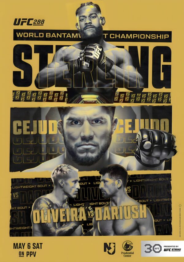 UFC 288 Aljamain Sterling vs. Henry Cejudo 2023 Fight Poster