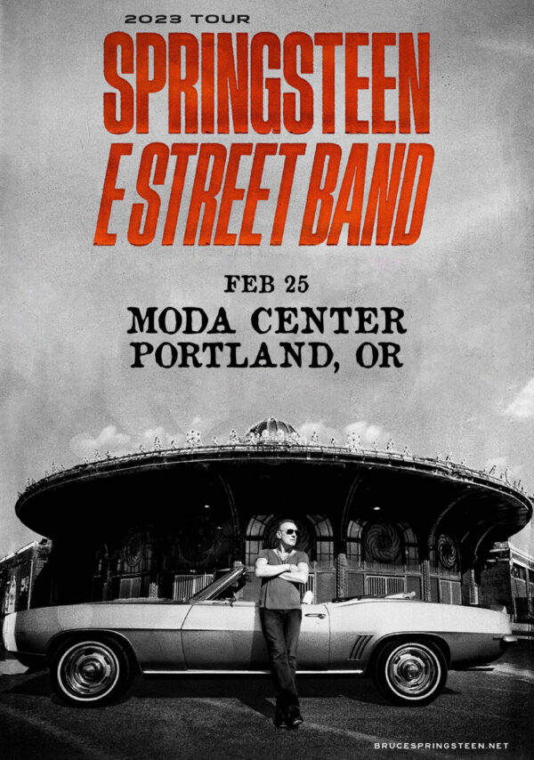 BRUCE SPRINGSTEEN & E Street Band 2023 World Tour: Portland, OR - Moda Center Poster Print