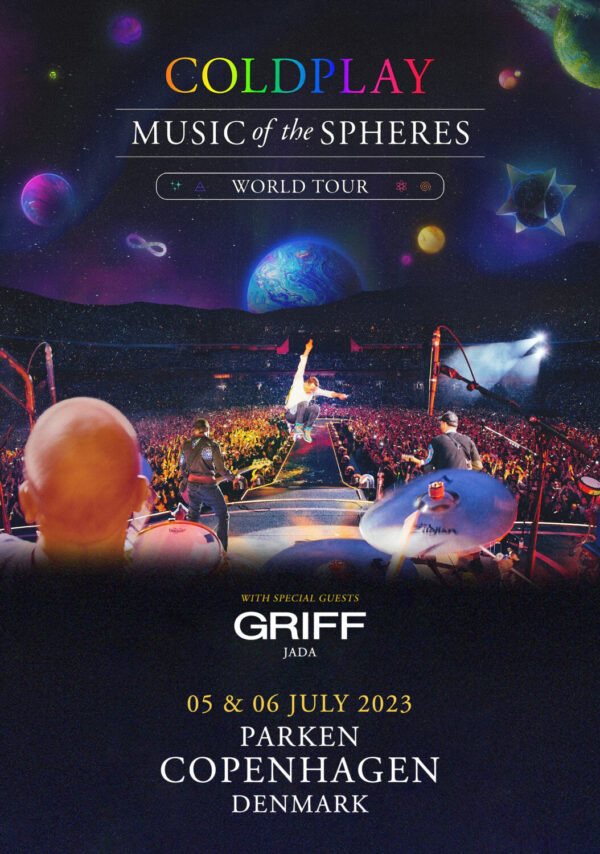 COLDPLAY Music of Spheres 2023 Tour: Parken – Copenhagen, Denmark Poster Print