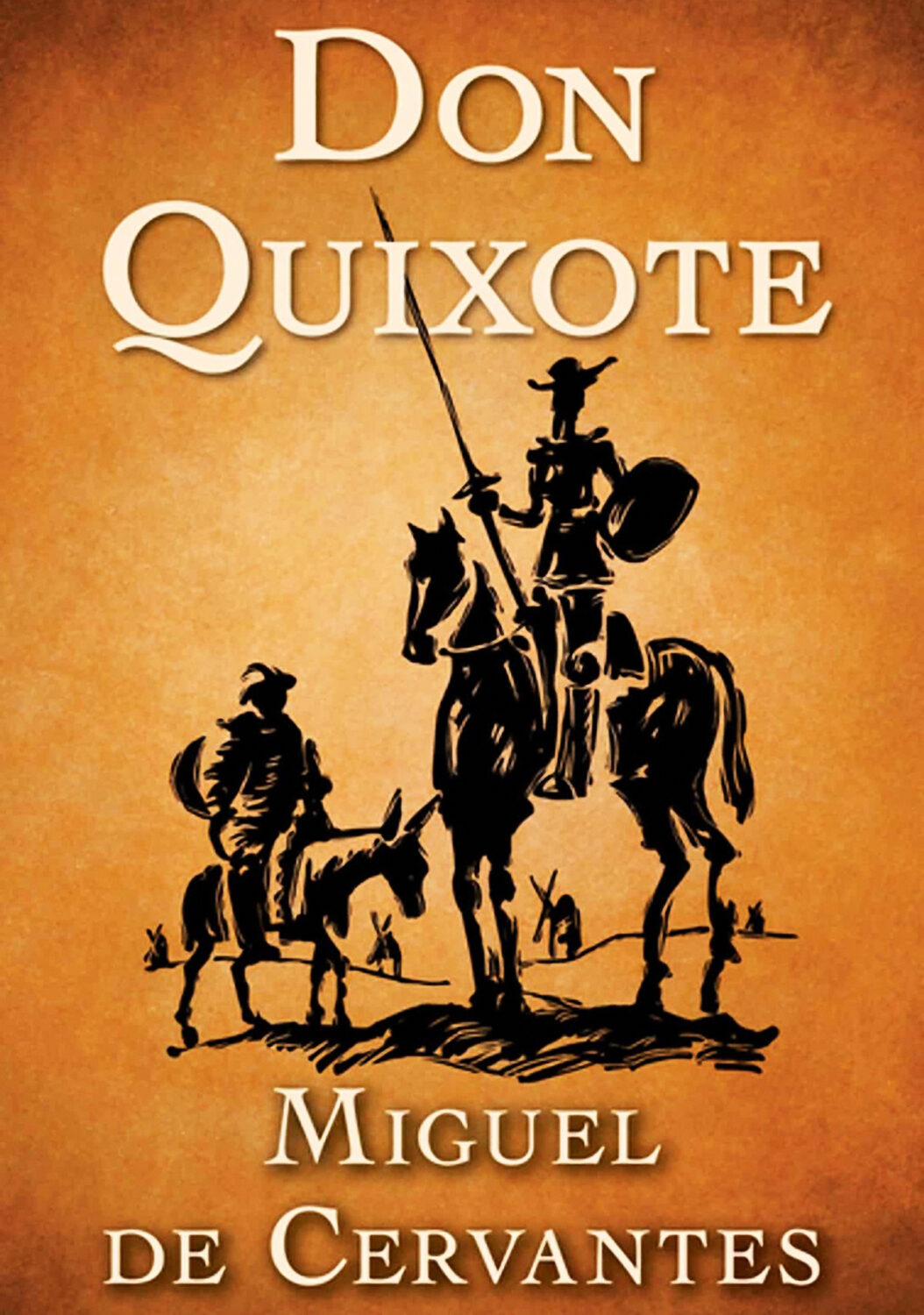 Don Quixote by Miguel De Cervantes - Book Cover Poster Print - prints4u