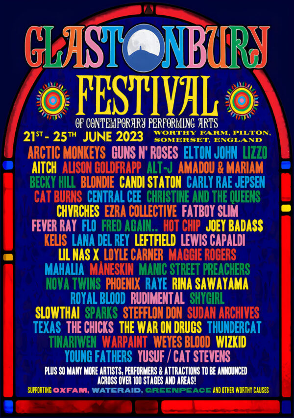 Glastonbury Festival Posters Full Lineup Festival Posters & Prints