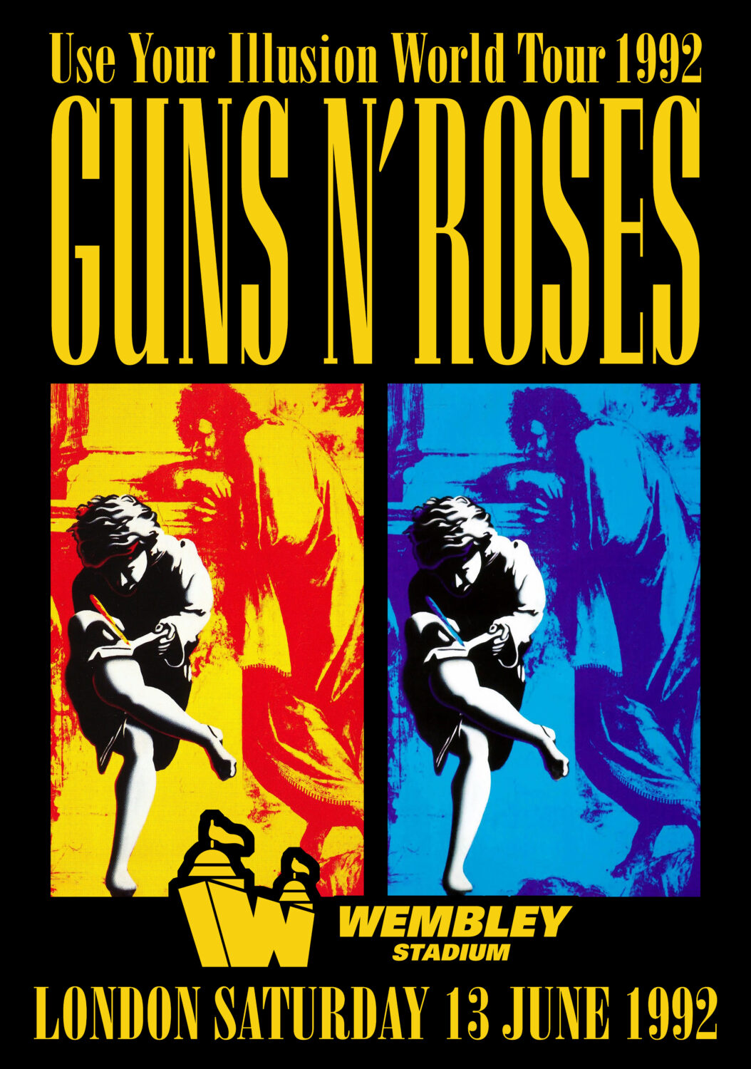 Guns N' Roses ポスター GUNS N ROSES Use Your Illusion 1992 Tour London Poster