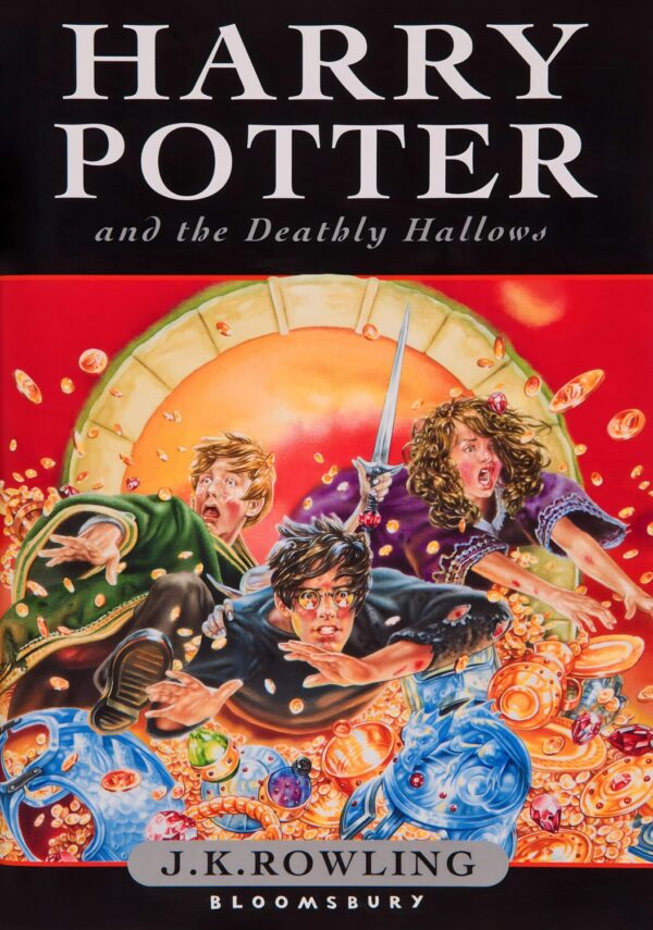 Harry Potter and the Deathly Hallows - Book Cover Poster Print