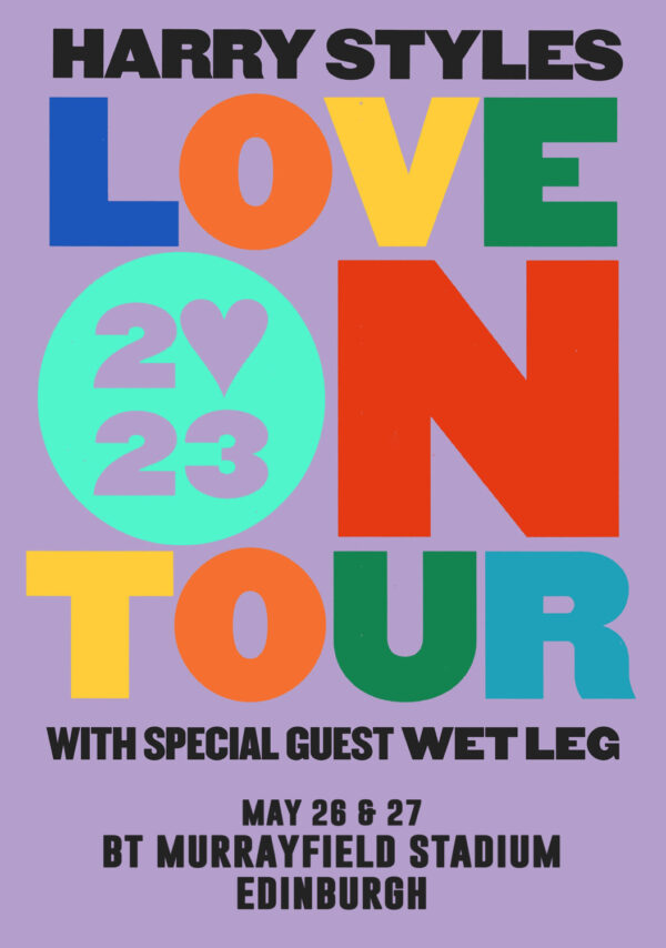 HARRY STYLES Love On Tour 2023: BT Murrayfield Stadium, Edinburgh Tour Poster Print